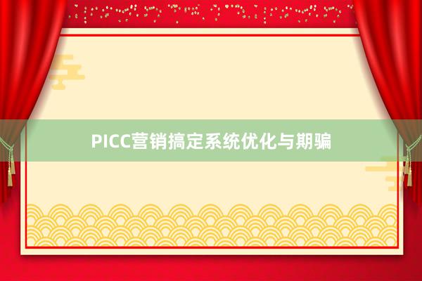 PICC营销搞定系统优化与期骗